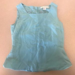 Vintage turquoise square neck top